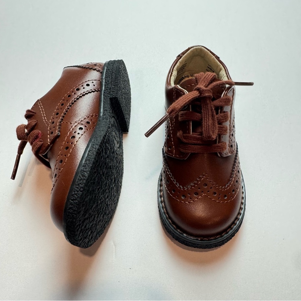 Footmates Brown Leather Saddleshoes